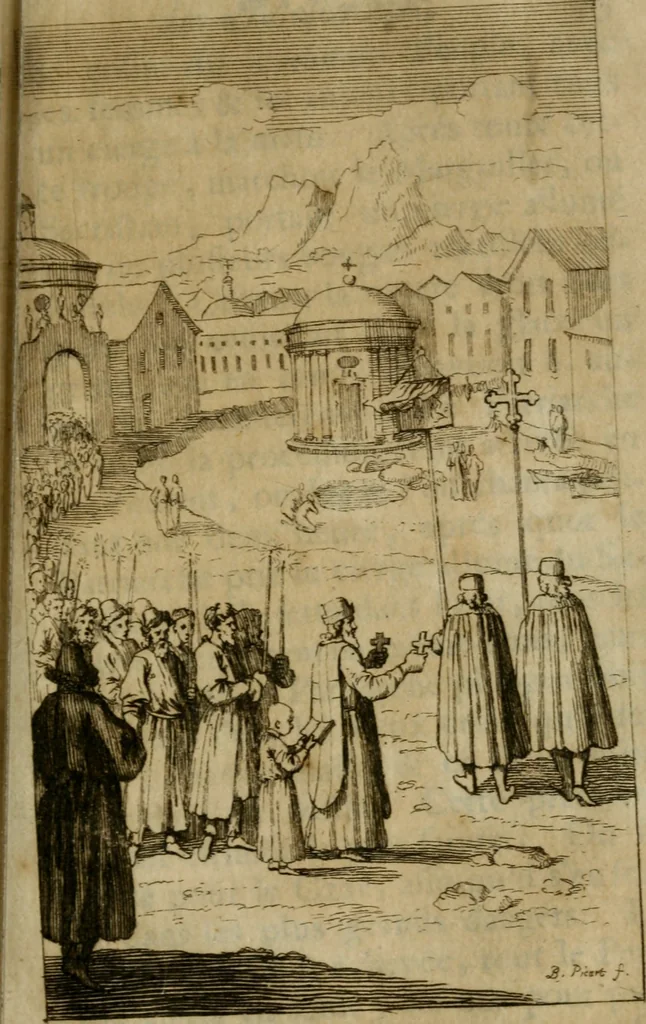 An illustration from La religion ancienne et moderne des moscovites : enrichie de figures, 1698, leaf 88