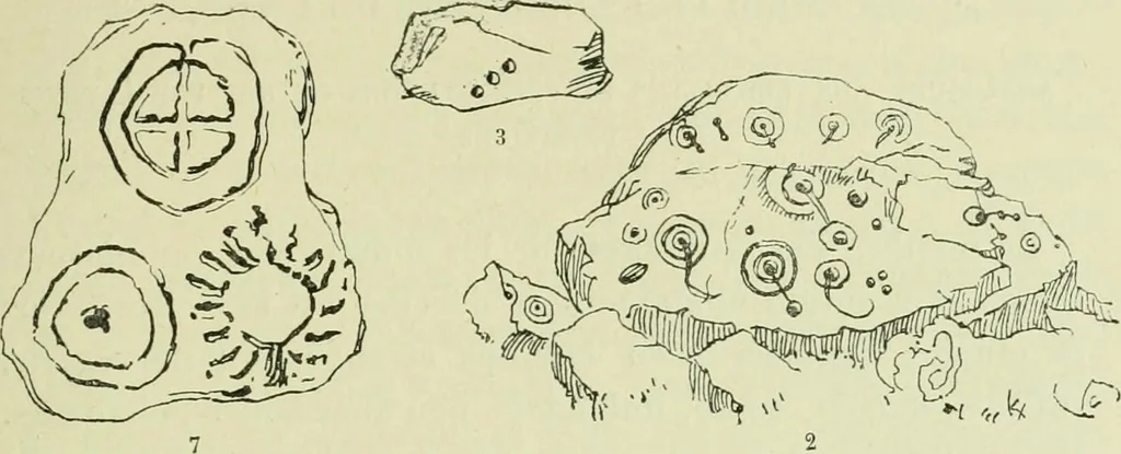 An illustration from La religion des Gaulois; les Druides et la druidisme;, 1897, leaf 105