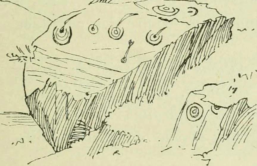 An illustration from La religion des Gaulois; les Druides et la druidisme;, 1897, leaf 105