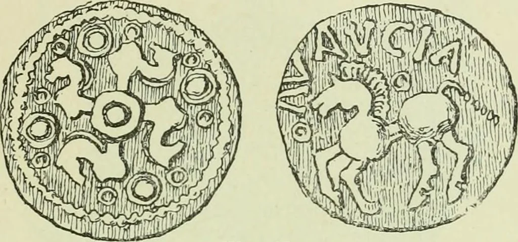 An illustration from La religion des Gaulois; les Druides et la druidisme;, 1897, leaf 183