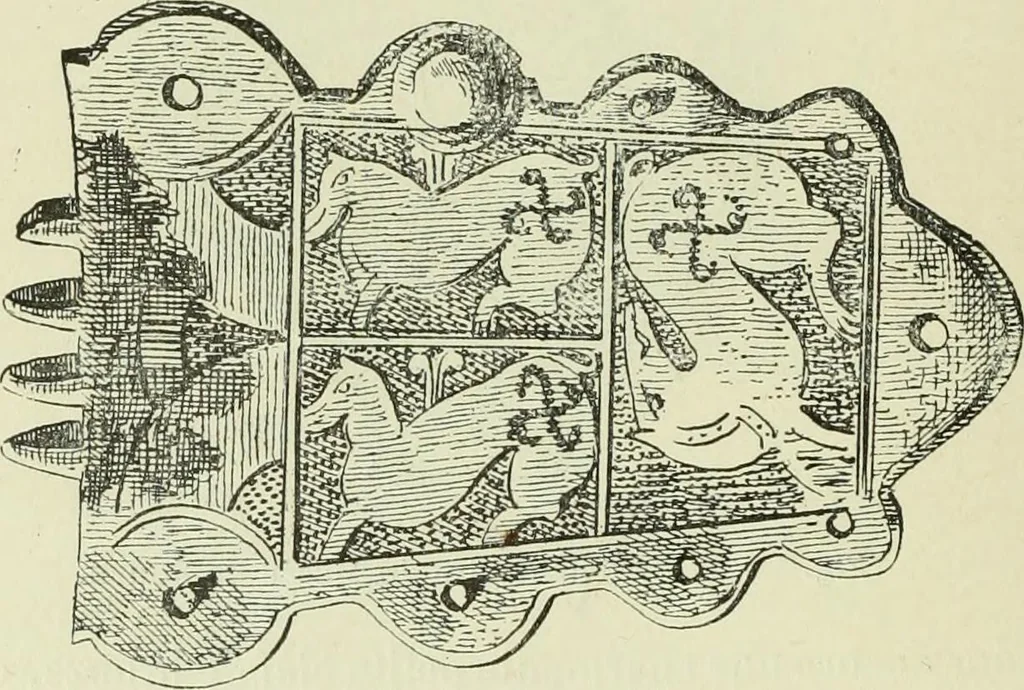 An illustration from La religion des Gaulois; les Druides et la druidisme;, 1897, leaf 186