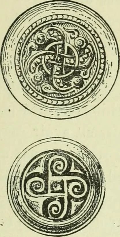 An illustration from La religion des Gaulois; les Druides et la druidisme;, 1897, leaf 187