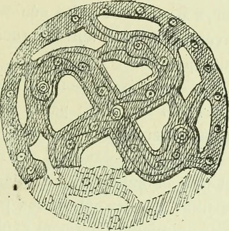 An illustration from La religion des Gaulois; les Druides et la druidisme;, 1897, leaf 187