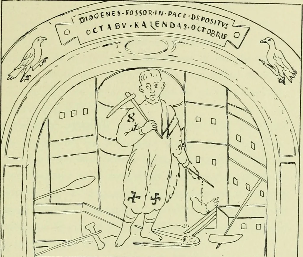 An illustration from La religion des Gaulois; les Druides et la druidisme;, 1897, leaf 193