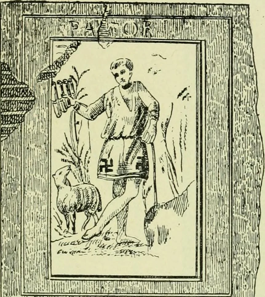An illustration from La religion des Gaulois; les Druides et la druidisme;, 1897, leaf 197
