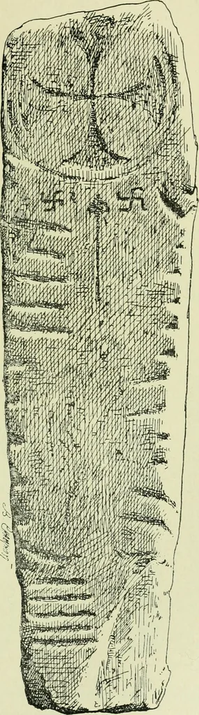 An illustration from La religion des Gaulois; les Druides et la druidisme;, 1897, leaf 199