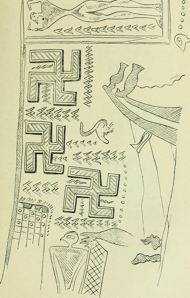 An illustration from La religion des Gaulois; les Druides et la druidisme;, 1897, leaf 211