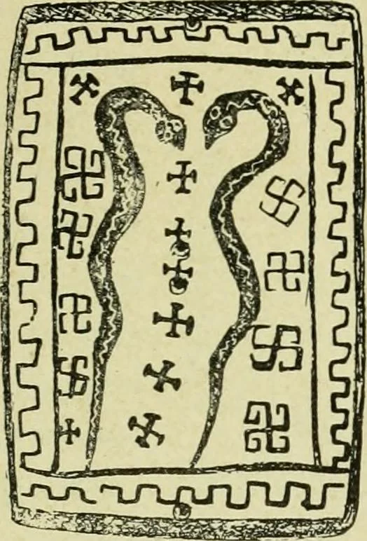 An illustration from La religion des Gaulois; les Druides et la druidisme;, 1897, leaf 213
