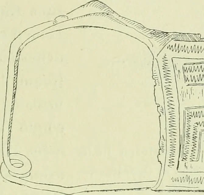 An illustration from La religion des Gaulois; les Druides et la druidisme;, 1897, leaf 215