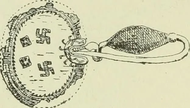 An illustration from La religion des Gaulois; les Druides et la druidisme;, 1897, leaf 216