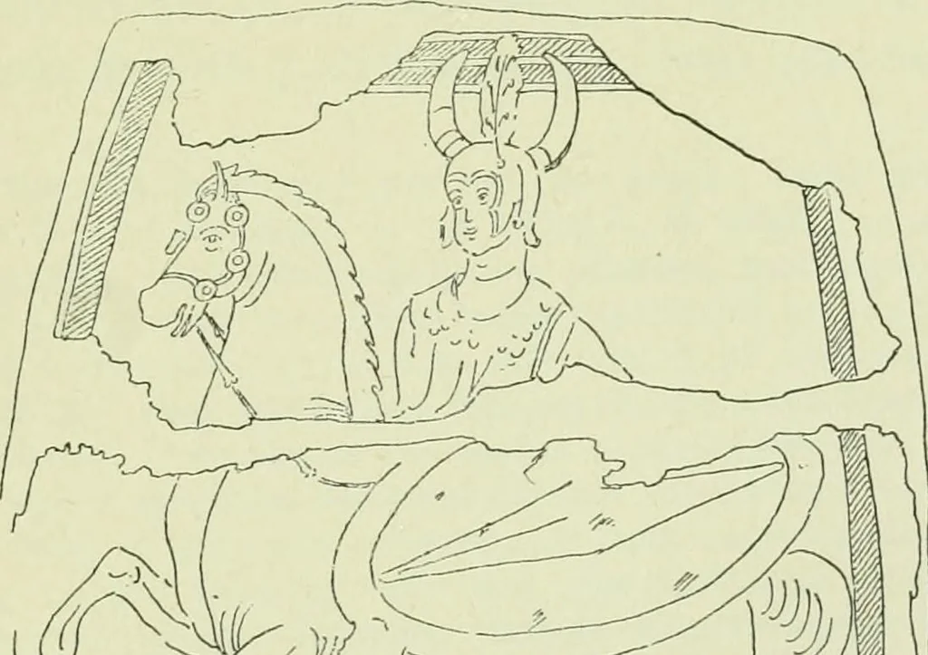 An illustration from La religion des Gaulois; les Druides et la druidisme;, 1897, leaf 217