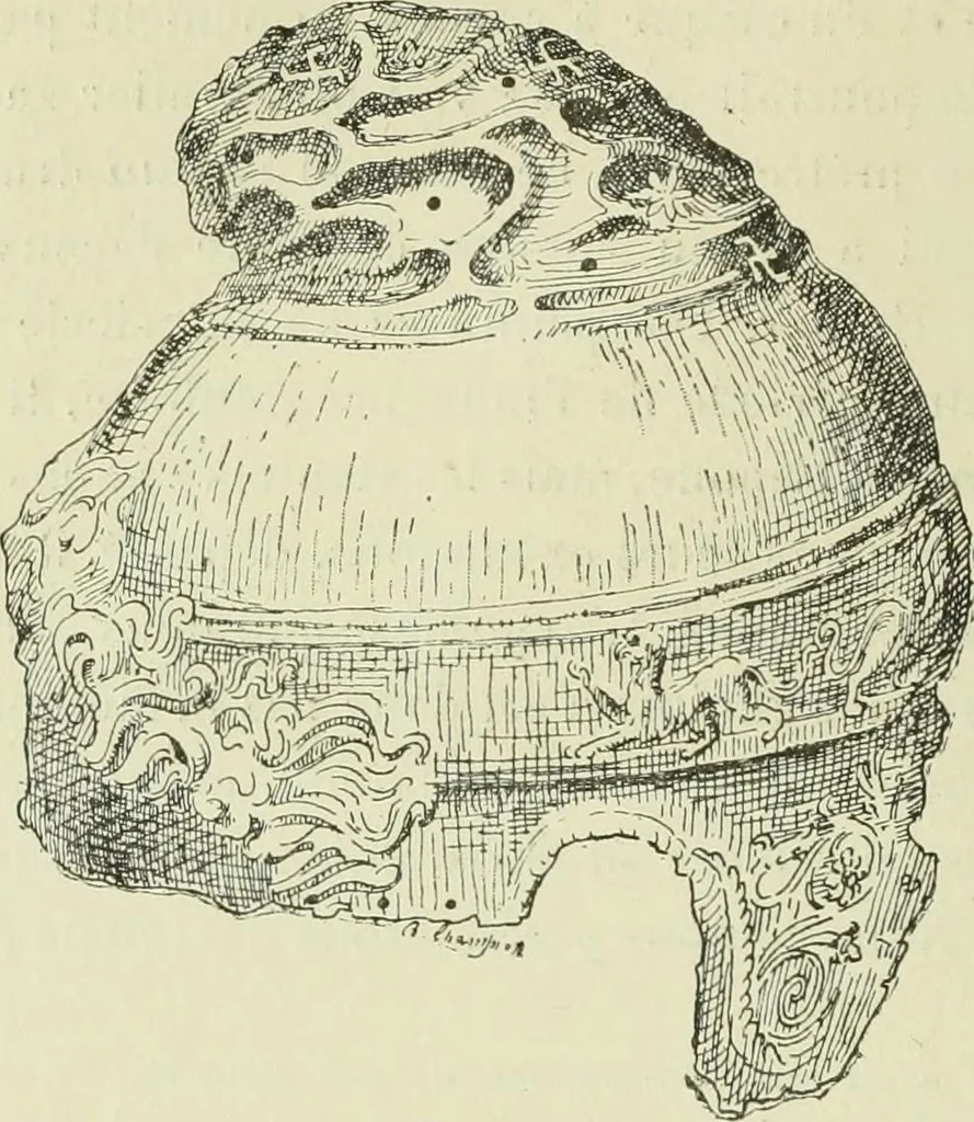 An illustration from La religion des Gaulois; les Druides et la druidisme;, 1897, leaf 220