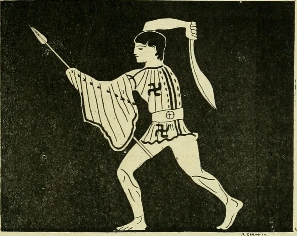 An illustration from La religion des Gaulois; les Druides et la druidisme;, 1897, leaf 221