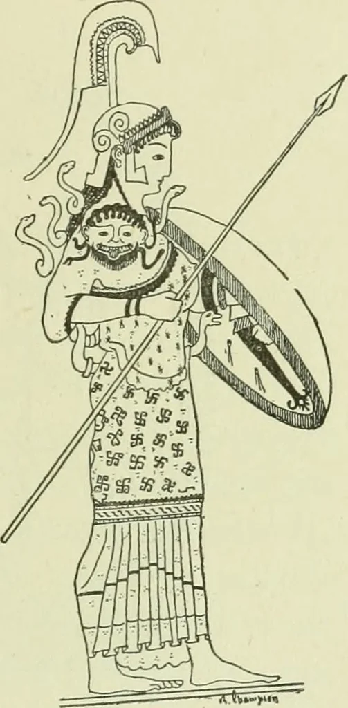 An illustration from La religion des Gaulois; les Druides et la druidisme;, 1897, leaf 223