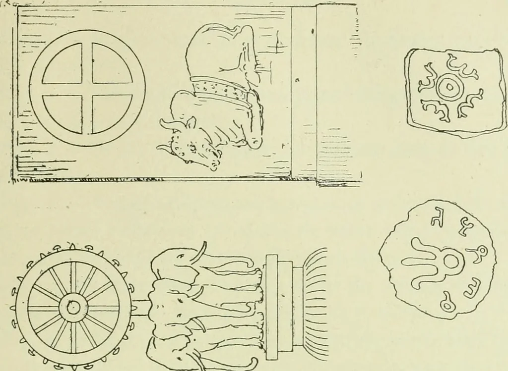 An illustration from La religion des Gaulois; les Druides et la druidisme;, 1897, leaf 231