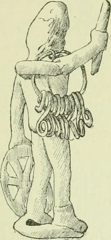 An illustration from La religion des Gaulois; les Druides et la druidisme;, 1897, leaf 249
