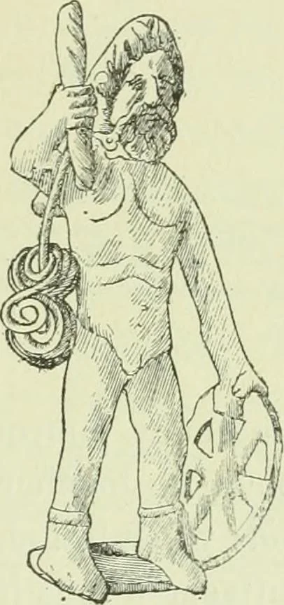 An illustration from La religion des Gaulois; les Druides et la druidisme;, 1897, leaf 249