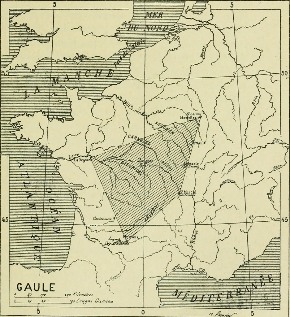 An illustration from La religion des Gaulois; les Druides et la druidisme;, 1897, leaf 309