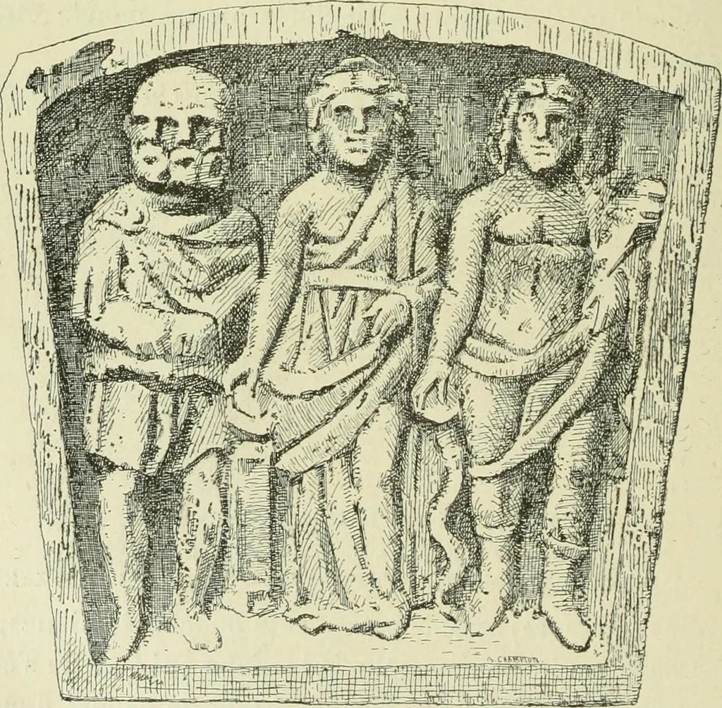 An illustration from La religion des Gaulois; les Druides et la druidisme;, 1897, leaf 380