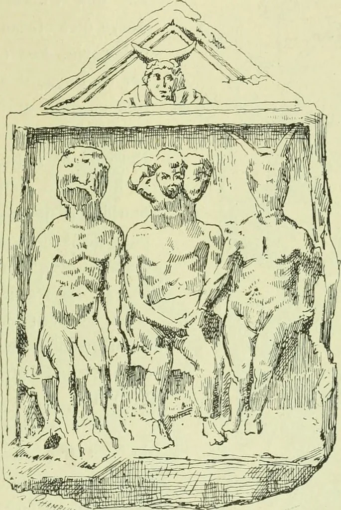 An illustration from La religion des Gaulois; les Druides et la druidisme;, 1897, leaf 383