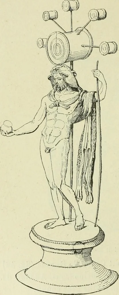 An illustration from La religion des Gaulois; les Druides et la druidisme;, 1897, leaf 384