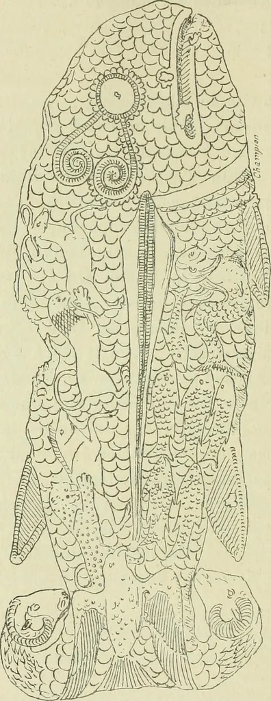 An illustration from La religion des Gaulois; les Druides et la druidisme;, 1897, leaf 416