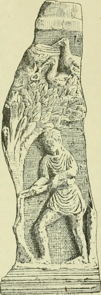 An illustration from La religion des Gaulois; les Druides et la druidisme;, 1897, leaf 423