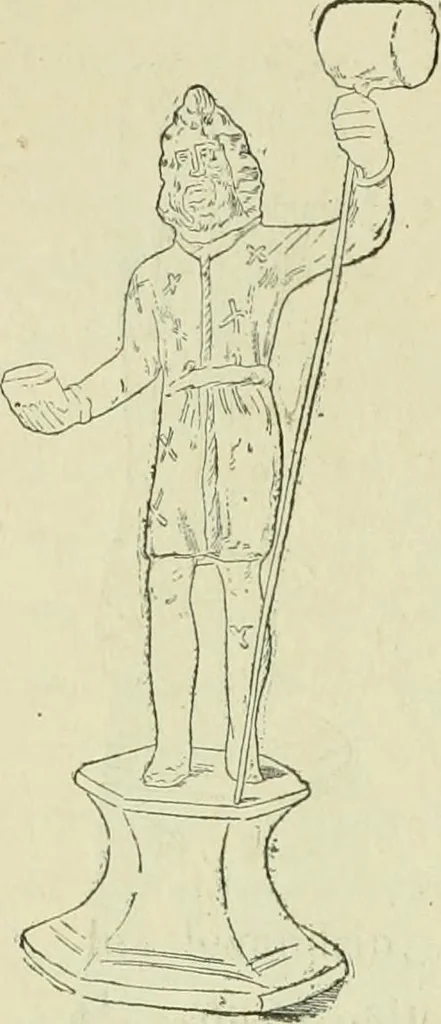 An illustration from La religion des Gaulois; les Druides et la druidisme;, 1897, leaf 424