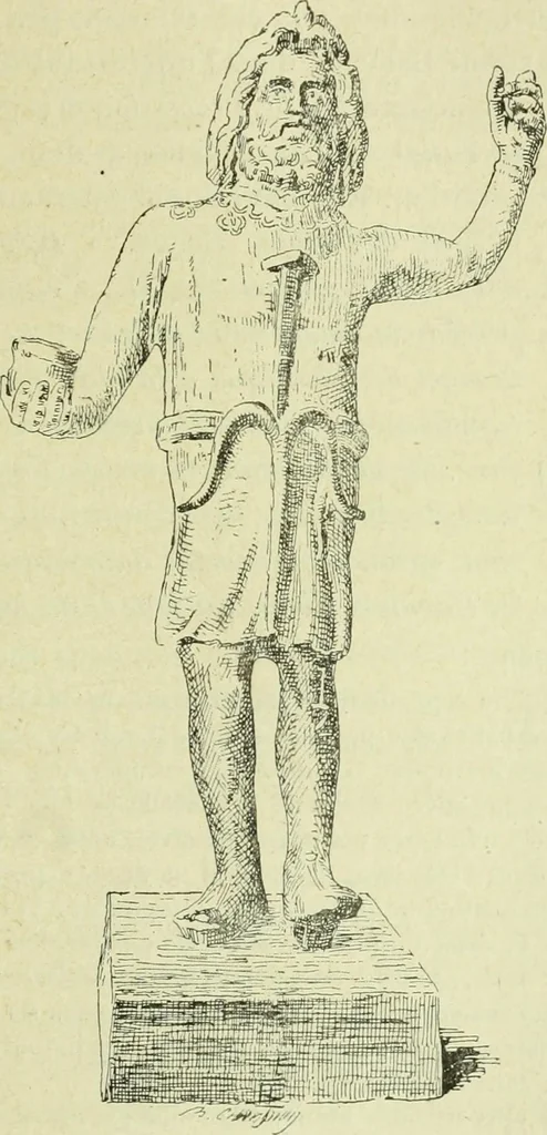 An illustration from La religion des Gaulois; les Druides et la druidisme;, 1897, leaf 425