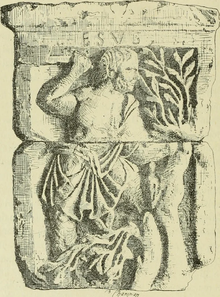 An illustration from La religion des Gaulois; les Druides et la druidisme;, 1897, leaf 430