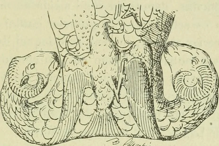 An illustration from La religion des Gaulois; les Druides et la druidisme;, 1897, leaf 449