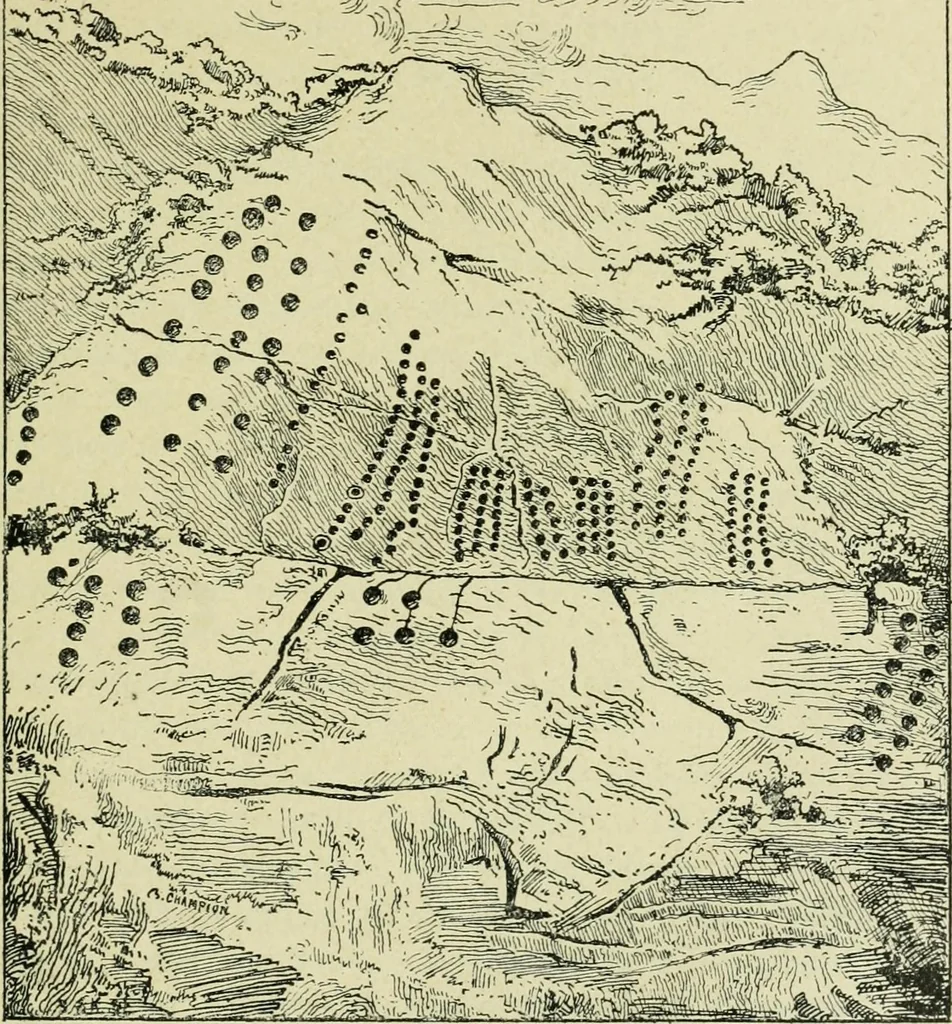 An illustration from La religion des Gaulois; les Druides et la druidisme;, 1897, leaf 85