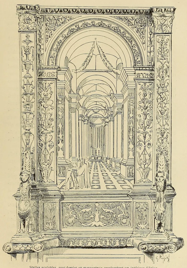 An illustration from La renaissance en Italie et en France à l'époque de Charles VIII. Ouvrage publié sous la direction et avec le concours de M. Paul d'Albert de Luynes et de Chevreuse, duc de Chaulnes, 1885, leaf 277