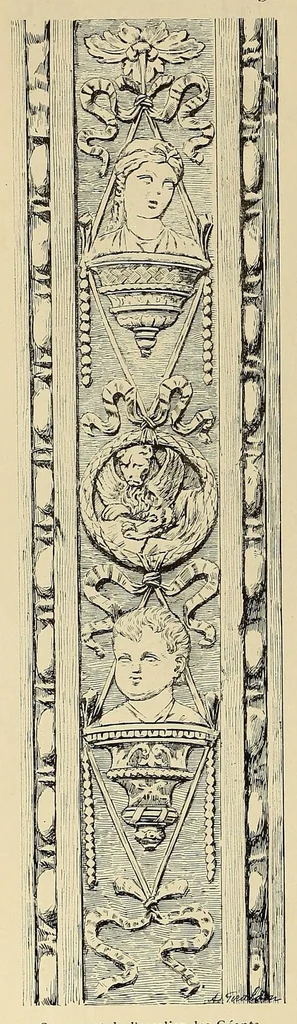 An illustration from La renaissance en Italie et en France à l'époque de Charles VIII. Ouvrage publié sous la direction et avec le concours de M. Paul d'Albert de Luynes et de Chevreuse, duc de Chaulnes, 1885, leaf 412