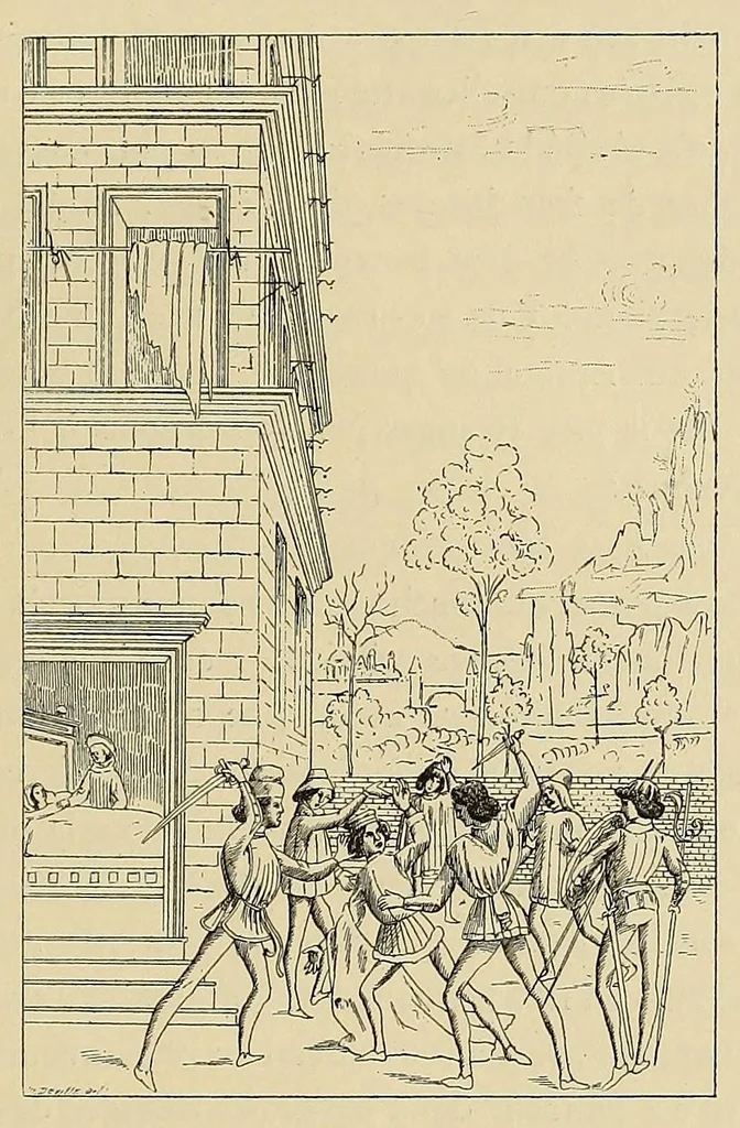 An illustration from La renaissance en Italie et en France à l'époque de Charles VIII. Ouvrage publié sous la direction et avec le concours de M. Paul d'Albert de Luynes et de Chevreuse, duc de Chaulnes, 1885, leaf 59