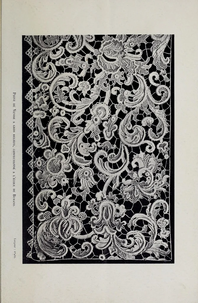 An illustration from La restauration de la dentelle a Venise et l'école de Burano, 1902, leaf 9