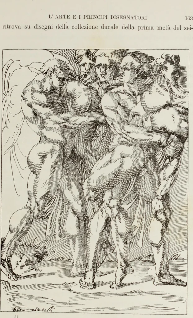 An illustration from La R. Galleria Estense in Modena, 1882, leaf 166
