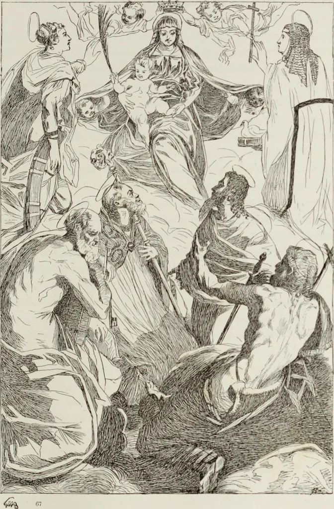 An illustration from La R. Galleria Estense in Modena, 1882, leaf 242