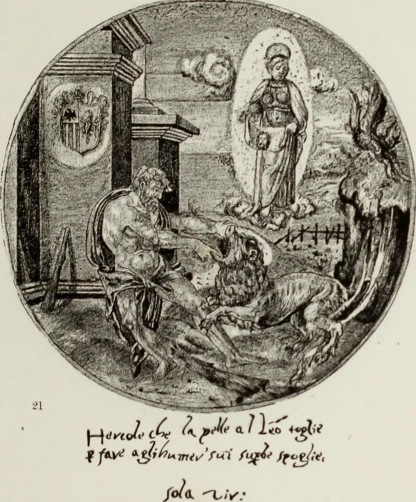 An illustration from La R. Galleria Estense in Modena, 1882, leaf 64