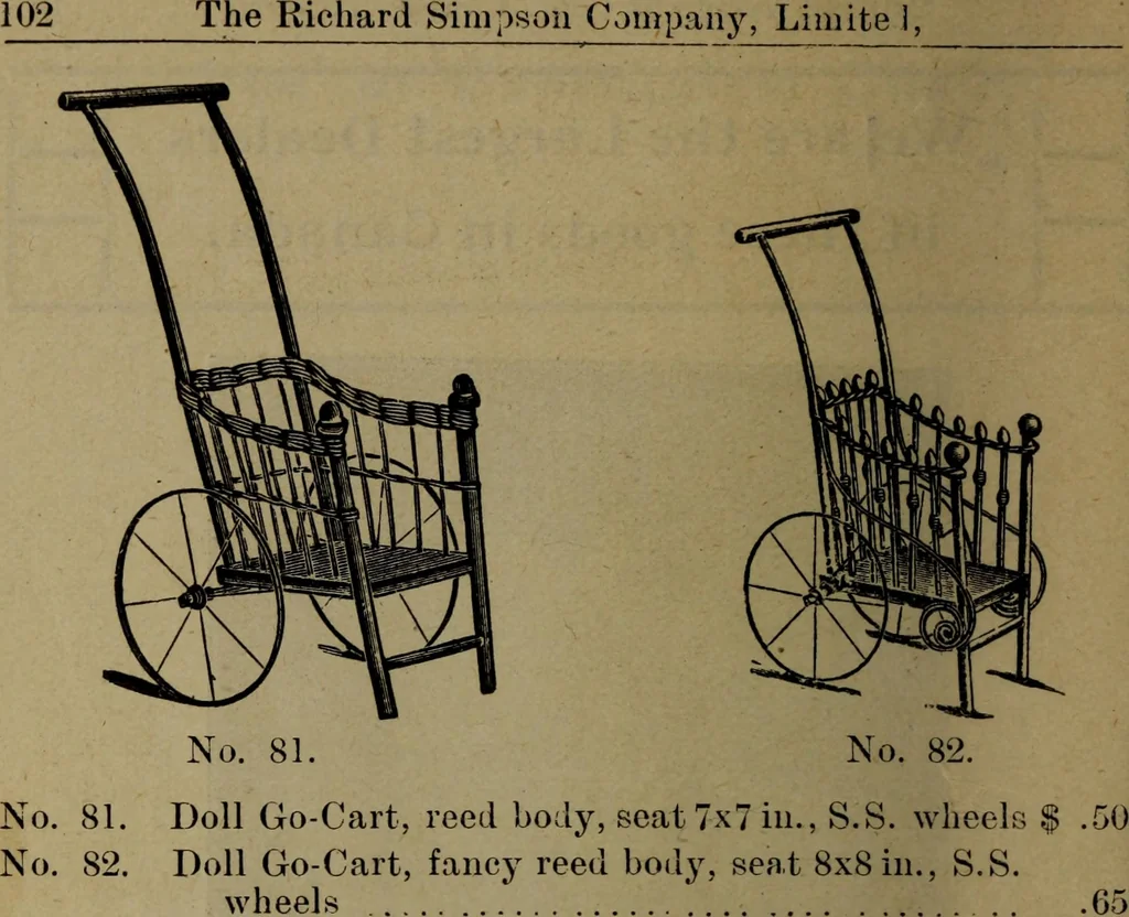 An illustration from Largest dealers in baby carriages, baby vehicles and reed furniture in Canada / The Richard Simpson Co., Limited, Toronto, Canada., 1902, leaf 103