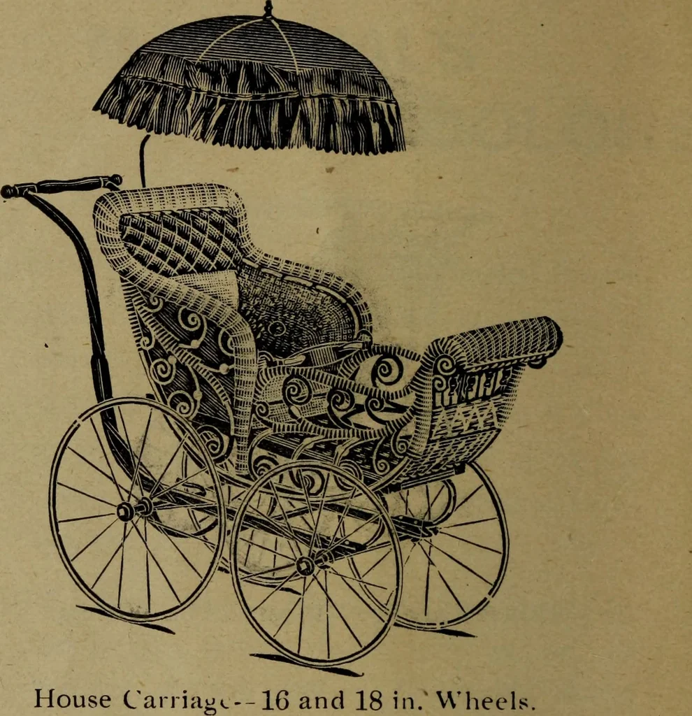 An illustration from Largest dealers in baby carriages, baby vehicles and reed furniture in Canada / The Richard Simpson Co., Limited, Toronto, Canada., 1902, leaf 11