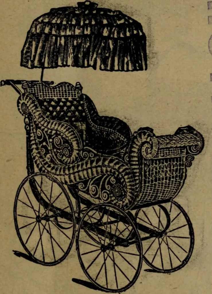 An illustration from Largest dealers in baby carriages, baby vehicles and reed furniture in Canada / The Richard Simpson Co., Limited, Toronto, Canada., 1902, leaf 12