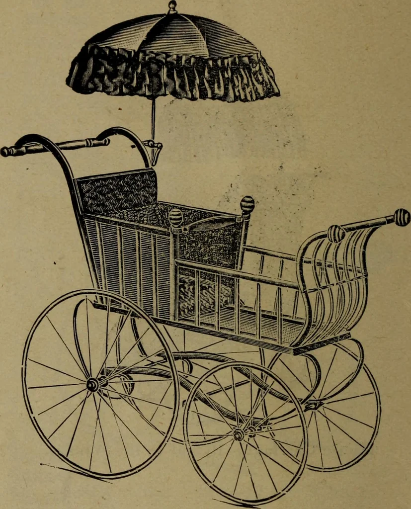 An illustration from Largest dealers in baby carriages, baby vehicles and reed furniture in Canada / The Richard Simpson Co., Limited, Toronto, Canada., 1902, leaf 13