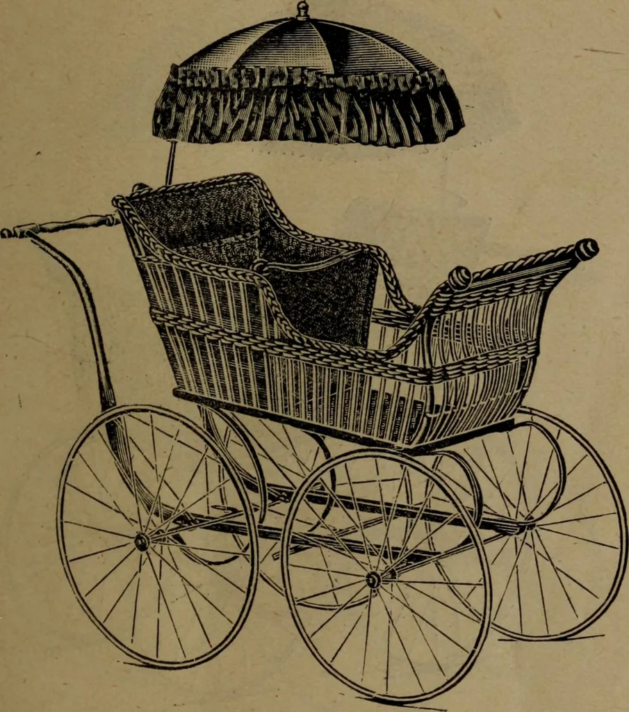An illustration from Largest dealers in baby carriages, baby vehicles and reed furniture in Canada / The Richard Simpson Co., Limited, Toronto, Canada., 1902, leaf 14