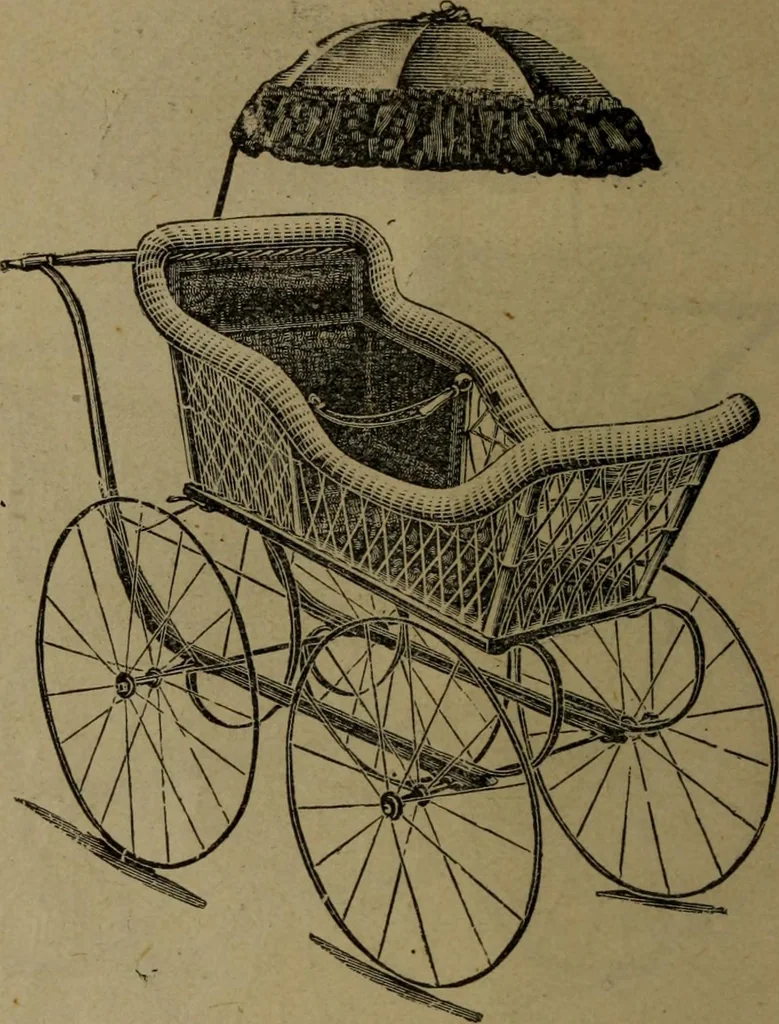 An illustration from Largest dealers in baby carriages, baby vehicles and reed furniture in Canada / The Richard Simpson Co., Limited, Toronto, Canada., 1902, leaf 17