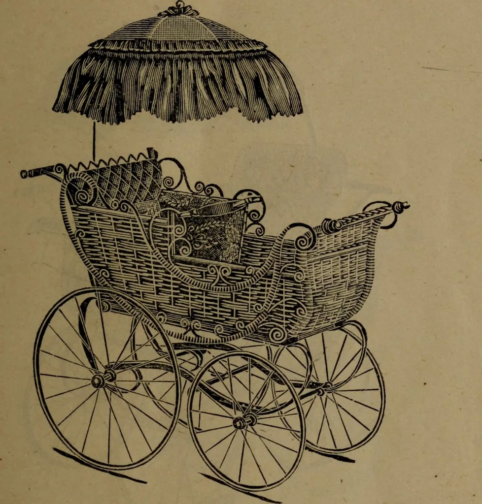An illustration from Largest dealers in baby carriages, baby vehicles and reed furniture in Canada / The Richard Simpson Co., Limited, Toronto, Canada., 1902, leaf 18