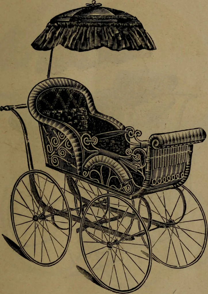 An illustration from Largest dealers in baby carriages, baby vehicles and reed furniture in Canada / The Richard Simpson Co., Limited, Toronto, Canada., 1902, leaf 22