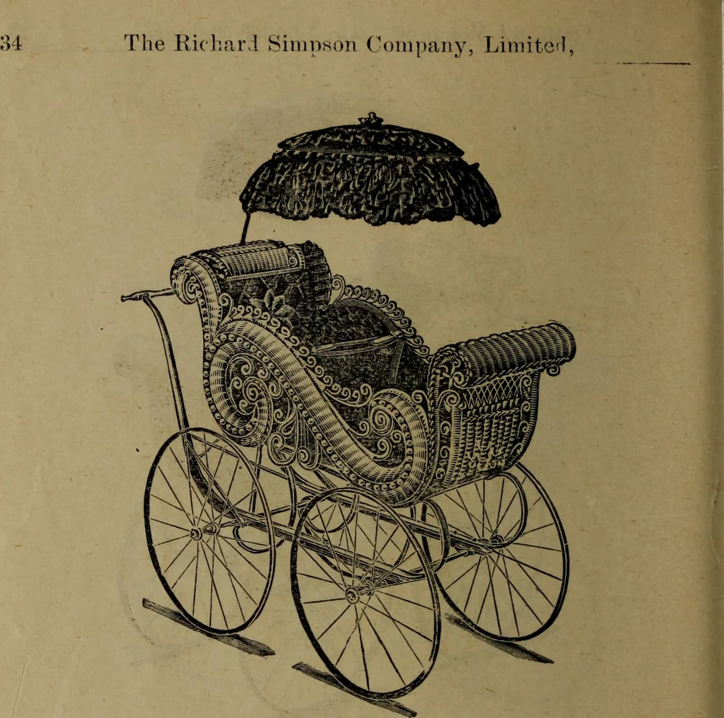 An illustration from Largest dealers in baby carriages, baby vehicles and reed furniture in Canada / The Richard Simpson Co., Limited, Toronto, Canada., 1902, leaf 35
