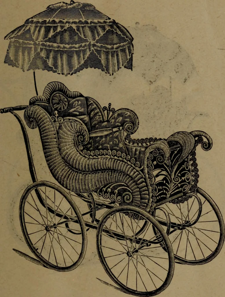 An illustration from Largest dealers in baby carriages, baby vehicles and reed furniture in Canada / The Richard Simpson Co., Limited, Toronto, Canada., 1902, leaf 38