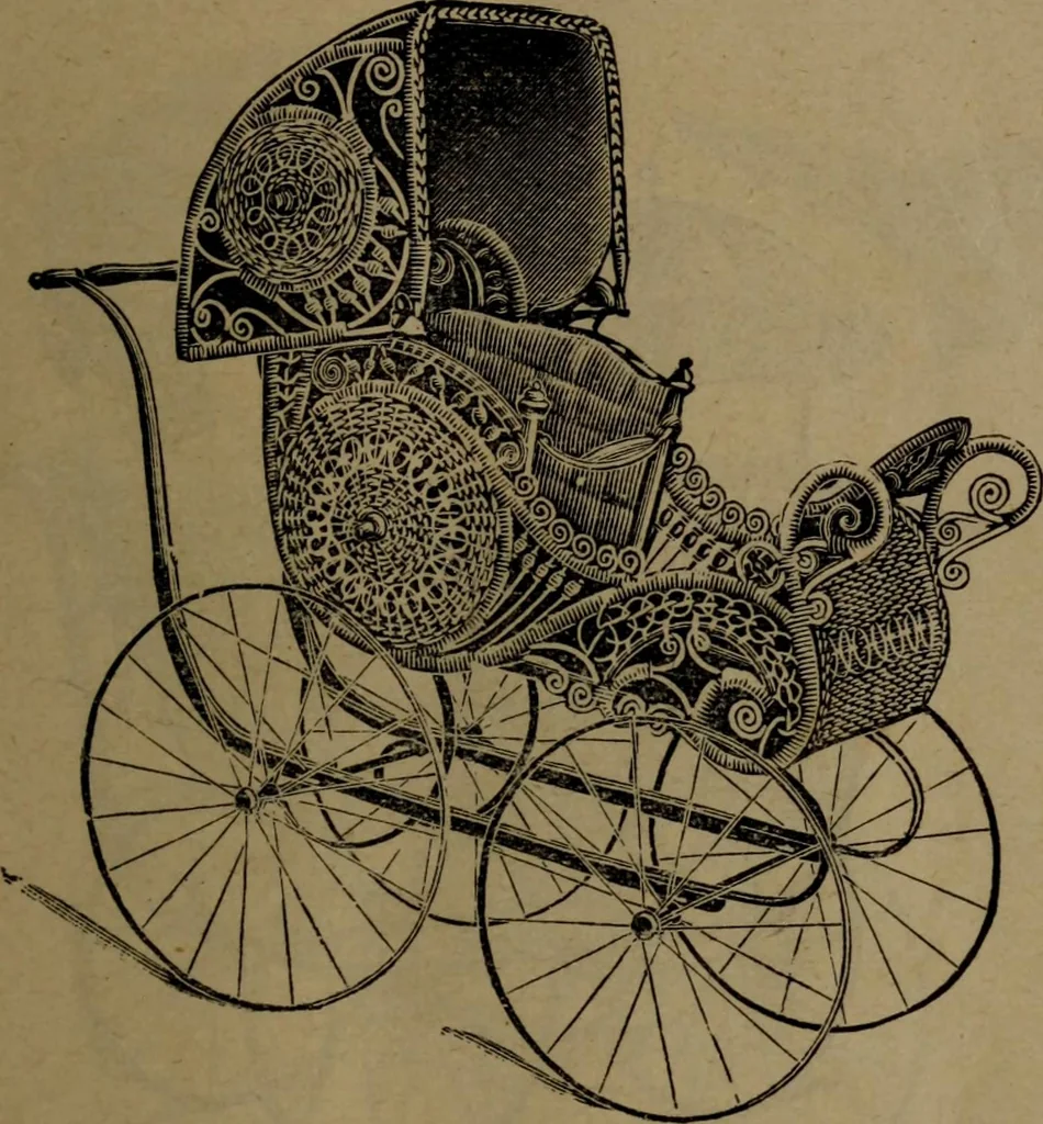An illustration from Largest dealers in baby carriages, baby vehicles and reed furniture in Canada / The Richard Simpson Co., Limited, Toronto, Canada., 1902, leaf 42
